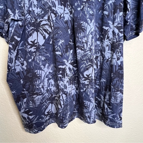 Tommy Bahama Men's Canopy Camo Blue Short Sleeve Organic Cotton T-Shirt Size XXL - Picture 4 of 8